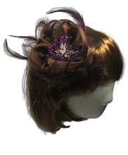 Load image into Gallery viewer, Stunning Brown Fascinator     (FS108)
