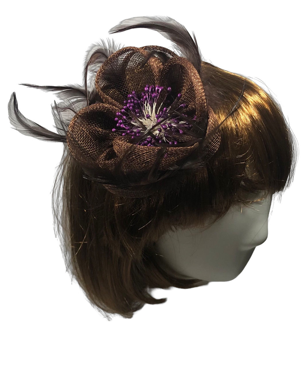 Stunning Brown Fascinator     (FS108)