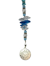 Load image into Gallery viewer, You are My Sunshine Crystal Suncatcher decorated with rose quartz gemstones CH22
