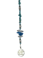 Load image into Gallery viewer, You are My Sunshine Crystal Suncatcher decorated with rose quartz gemstones CH22
