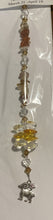 Load image into Gallery viewer, Zodiac Aries Crystal Suncatcher decorated with malachite gemstones CH201

