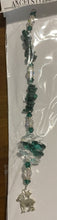 Load image into Gallery viewer, Zodiac Aries Crystal Suncatcher decorated with malachite gemstones CH201
