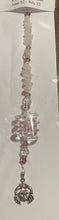Load image into Gallery viewer, Zodiac Cancer Crystal Suncatcher decorated with carnelian gemstones CH175
