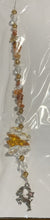 Load image into Gallery viewer, Zodiac Capricorn Crystal Suncatcher decorated with carnelian gemstones CH209
