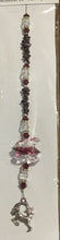 Load image into Gallery viewer, Zodiac Capricorn Crystal Suncatcher decorated with carnelian gemstones CH209
