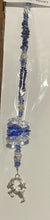 Load image into Gallery viewer, Zodiac Capricorn Crystal Suncatcher decorated with carnelian gemstones CH209
