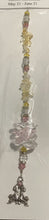 Load image into Gallery viewer, Zodiac Gemini Crystal Suncatcher decorated with Citrine gemstones CH194
