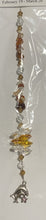 Load image into Gallery viewer, Zodiac Pisces Crystal Suncatcher decorated with amethyst gemstones CH171
