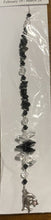 Load image into Gallery viewer, Zodiac Pisces Crystal Suncatcher decorated with amethyst gemstones CH171
