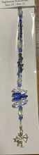 Load image into Gallery viewer, Zodiac Sagittarius Crystal Suncatcher decorated with Lapis Lazuli gemstones CH162
