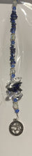 Load image into Gallery viewer, Zodiac Sagittarius Crystal Suncatcher decorated with Lapis Lazuli gemstones CH162
