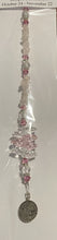 Load image into Gallery viewer, Zodiac Scorpio Crystal Suncatcher decorated with garnet gemstones CH187
