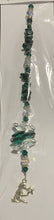 Load image into Gallery viewer, Zodiac Virgo Crystal Suncatcher decorated with malachite gemstones CH218
