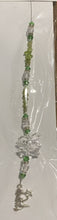 Load image into Gallery viewer, Zodiac Virgo Crystal Suncatcher decorated with malachite gemstones CH218
