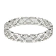 Load image into Gallery viewer, Sterling Silver Hearts ring available in sizes 13, 14   (AS25)
