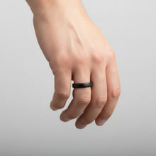 Load image into Gallery viewer, Fidget ring - black spinner.    Sizes 5, 7, 10.  (FR12)
