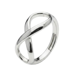 Load image into Gallery viewer, Infinity Sterling Silver rings  sizes  3, 5, 12   (SS7)
