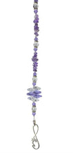 Load image into Gallery viewer, Infinity Love Crystal Suncatcher decorated with Amethyst gemstones CH10

