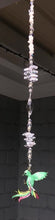 Load and play video in Gallery viewer, Phoenix suncatcher is decorated with crystals and moonstone gemstones.
