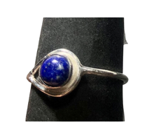 Load image into Gallery viewer, Lapis Lazuli Sterling silver ring sizes  3, 6, 8, 9, 10, 11, 12, 13, 14    (ER56)

