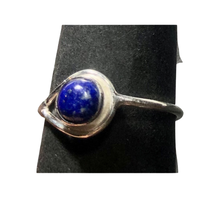 Load image into Gallery viewer, Lapis Lazuli Sterling silver ring sizes  6 1/2    (DC159)
