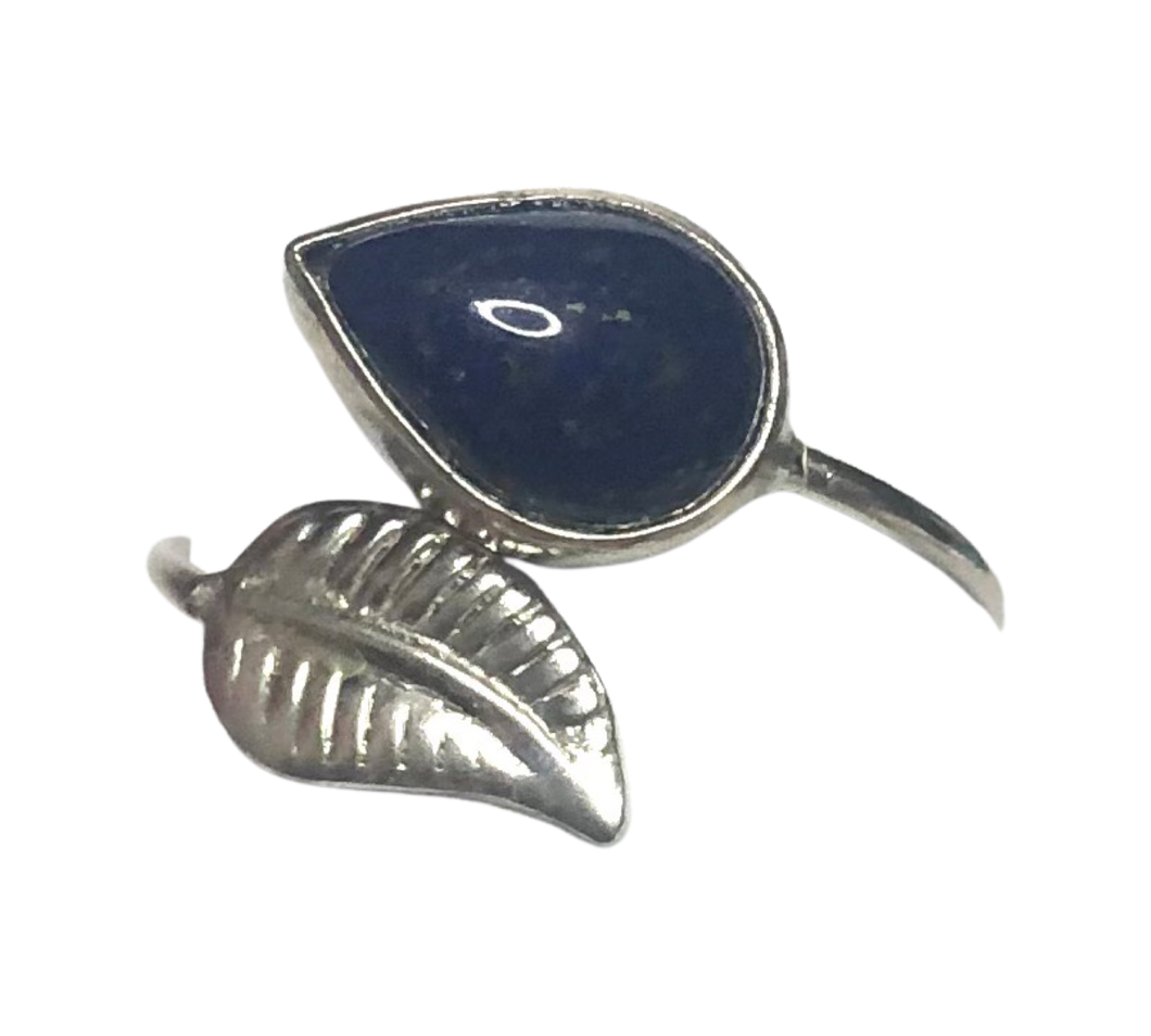 Lapis Lazuli sterling silver ring size 9 (DC297)