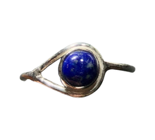 Load image into Gallery viewer, Lapis Lazuli Sterling silver ring sizes  3, 6, 8, 9, 10, 11, 12, 13, 14    (ER56)
