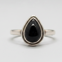 Load image into Gallery viewer, Black Onyx Sterling Silver ring size 7 &amp; 8    (DC27)
