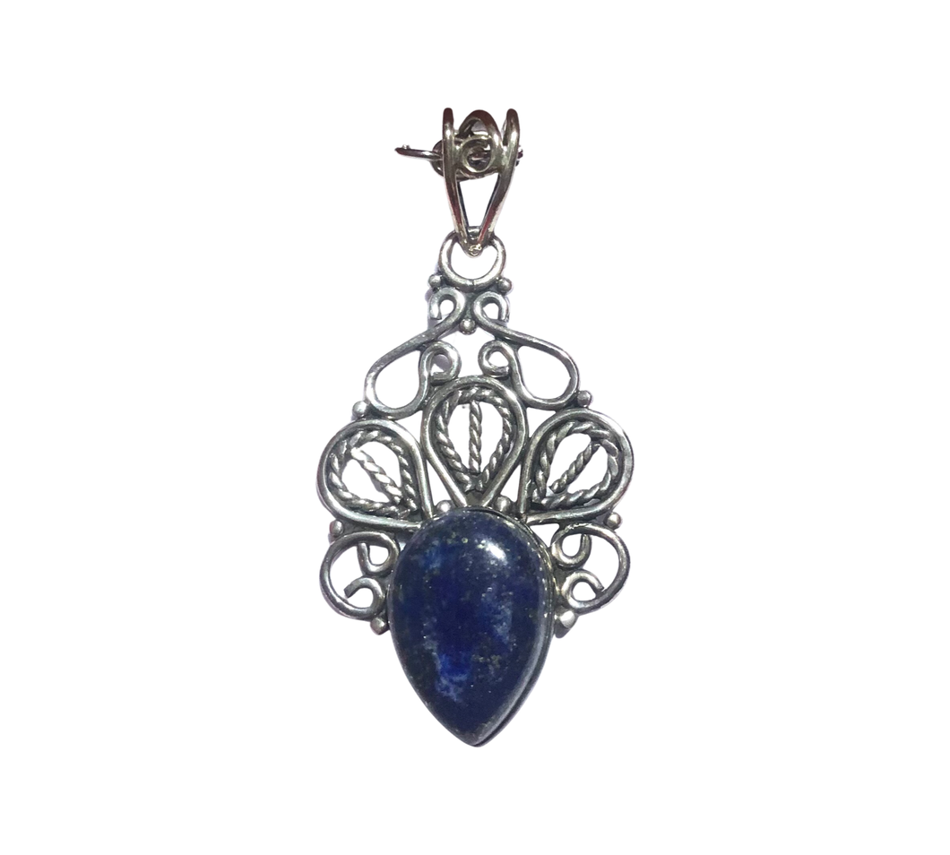 Lapis Lazuli Sterling Silver Pendant (EP55)