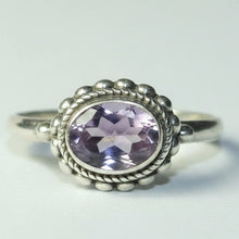 Load image into Gallery viewer, Amethyst Sterling Silver ring  size 5   (R3)
