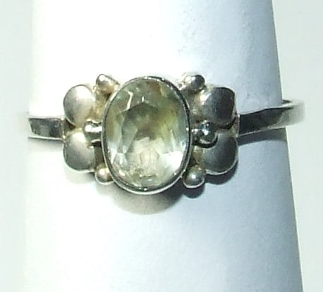 Citrine Sterling Silver ring Size 8   (R1c)