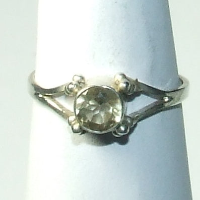 Citrine sterling silver ring Size  7   (R86)