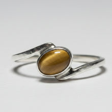 Load image into Gallery viewer, Tigers  Eye sterling silver ring  size 8   (R41)
