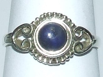 Lapis Sterling Silver ring   Sizes  6   (R114)