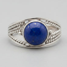 Load image into Gallery viewer, Lapis Sterling Silver ring   Sizes 7   (R163)
