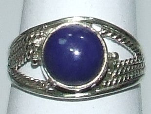 Lapis Sterling Silver ring   Sizes 7   (R163)