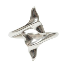 Load image into Gallery viewer, Dolphin tails Sterling Silver rings  sizes  6, 7, 8, 10, 11, 13   (SS12)
