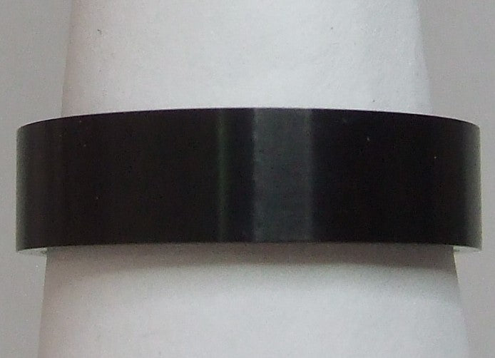 Black stainless steel ring size  15   (ST8)