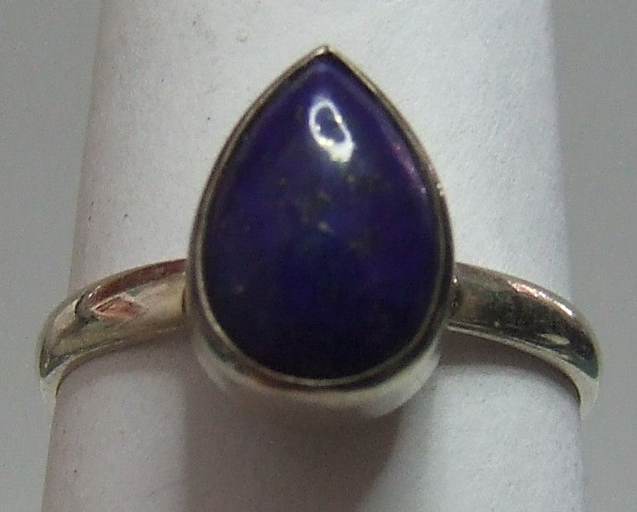 Lapis Lazuli sterling silver ring size  7   (AR53)