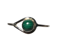 Load image into Gallery viewer, Malachite Sterling silver ring size 13     (ER54e)
