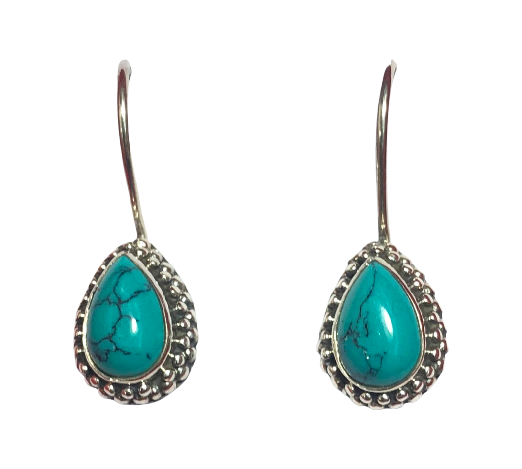 Turquoise Sterling Silver Earrings (EE19a)