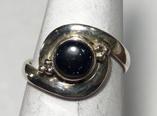 Load image into Gallery viewer, Blue Sun Stone Sterling silver ring size 8   (DC243)
