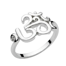 Load image into Gallery viewer, Om Sterling Silver rings  sizes  5, 6, 7   (SS63)
