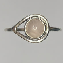 Load image into Gallery viewer, Rose Quartz sterling silver ring  13   (AR100)
