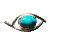 Load image into Gallery viewer, Turquoise Sterling silver ring 9    (DC423)
