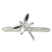 Load image into Gallery viewer, Dragonfly sterling silver rings  sizes   3, 6, 6, 12. (AS10)
