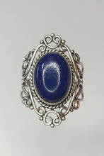 Load image into Gallery viewer, Lapis Lazuli sterling silver ring size 7   (AC38)
