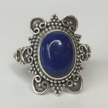 Load image into Gallery viewer, Lapis Lazuli sterling silver ring size 6   (AC42)

