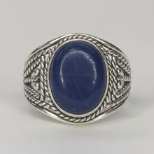 Load image into Gallery viewer, Lapis Lazuli sterling silver ring size 7 (AC62)
