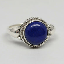 Load image into Gallery viewer, Lapis Lazuli sterling silver ring size 9  (AC95)
